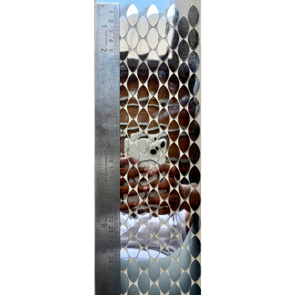 Plastic Mirror Sticker Sheet KP(Kashti) Shape